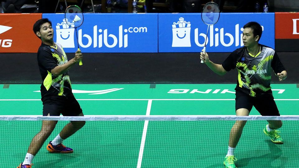 Angga Pratama-Hendra Setiawan jadi andalan Jaya Raya di Kejurnas PBSI 2016. Copyright: © PBSI